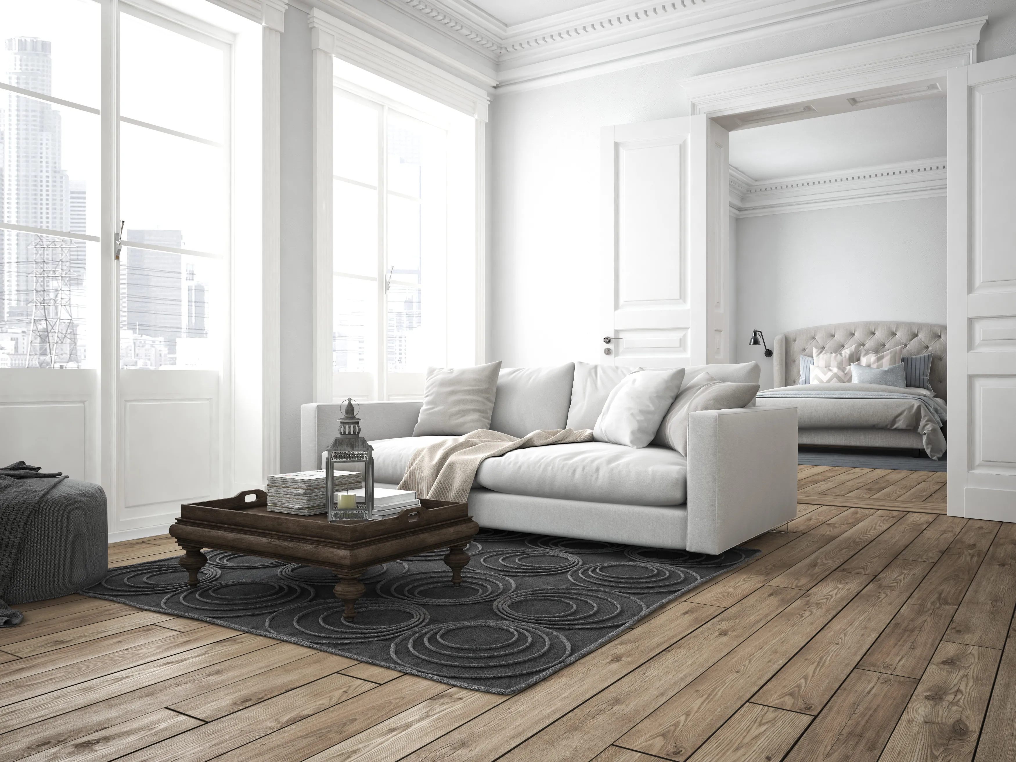 Modern living room interior design